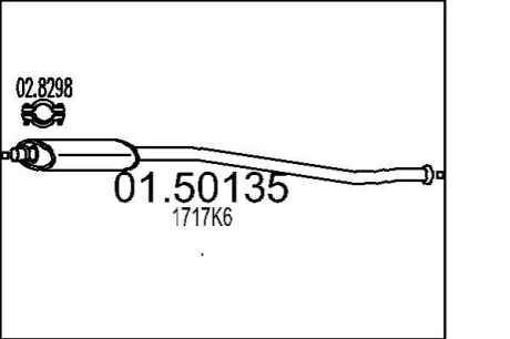 Середній глушник вихлопних газів MTS 01.50135