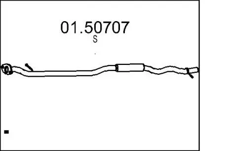 Середній глушник вихлопних газів MTS 01.50707