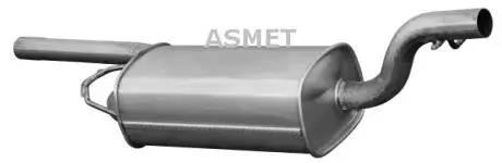 Середній глушник вихлопних газів ASMET 07.134