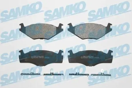 Колодки Хэм. VW вентилируемые диски SAMKO 5SP224