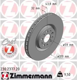 ЩИТ КОЛОДОК. FIAT ULYSSE 02-10 ZIMMERMANN 230.2377.20