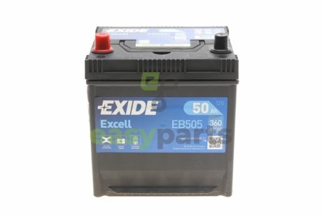 Акумуляторна батарея 50Ah/360A (200x173x222/+L/B0) Excell (Азія) EXIDE EB505