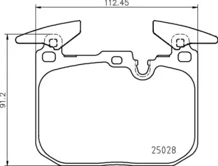 КОЛОДКИ HAMULC. BMW I8 15?D BREMBO P06098