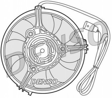 Вентилятор, охолодження двигуна DENSO DER02001 (фото 1)