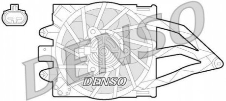 Вентилятор, охолодження двигуна DENSO DER09057 (фото 1)