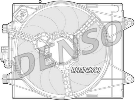 Вентилятор, охолодження двигуна DENSO DER13005