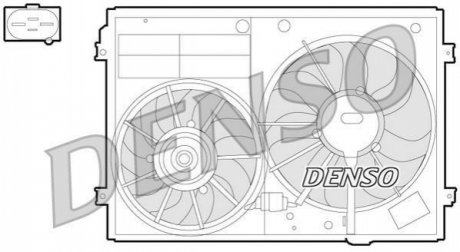 Вентилятор, охолодження двигуна DENSO DER32012 (фото 1)
