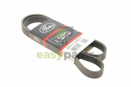 Ремінь генератора Dacia Dokker/Duster/Logan/Renault Kangoo/Scenic 1.5D-1.6D 01- Gates 6PK1199EST