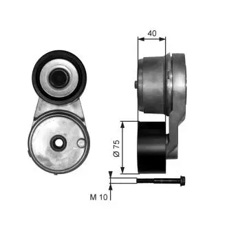 Натяжитель ремня, клиновой зубча Gates T38541