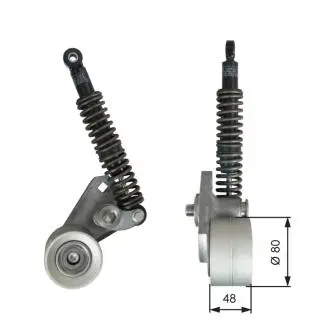 Натягувач ременя, клиновий зубча Gates T38698