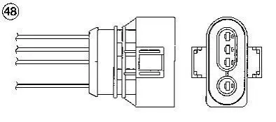 SONDA LAMBDA FORD VW NGK OZA457-EE21
