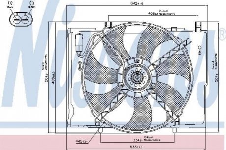 Вентилятор, охолодження двигуна NISSENS 85290 (фото 1)