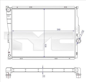 ЧЬОДНИЦА BMW 3 СЕРИИ E46 97-05 TYC 703-0006-R (фото 1)