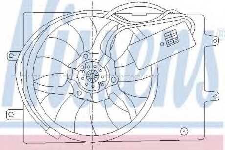 Вентилятор, охолодження двигуна NISSENS 85429