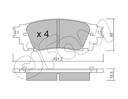 КЛОКИ ХАМУЛК. LEXUS NX 14- TY? CIFAM 822-1041-0