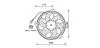 Вентилятор, охолодження двигуна AVA COOLING CN7536 (фото 1)