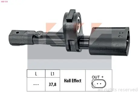 Датчик ABS, 1.0-2.0 +TSI/TDI 10- KW 460 134