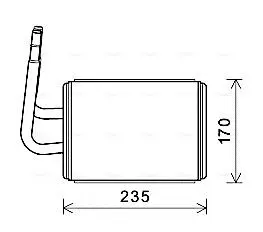 Теплообменник, отопление салона AVA COOLING MZA6268