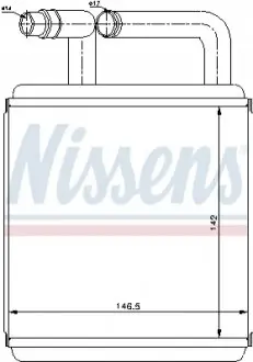 Теплообменник, отопление салона NISSENS 77618