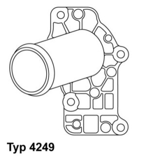 Термостат, охлаждающая жидкость WAHLER 4249.83D