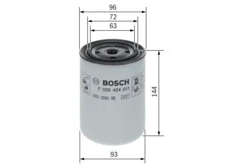 Фото фільтр системи охолодження Renault Trucks C/K/T 13-/Volvo 7700/8700/9500 99- BOSCH F 026 404 011 Фільтр системи охолодження Renault Trucks C/K/T 13-/Volvo 7700/8700/9500 99- BOSCH F 026 404 011