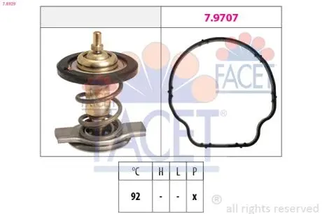 Термостат Mercedes Benz W164/W166/W212/W213/W639 OM 642 FACET 7.8929