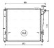 Радиатор, охлаждение двигателя AVA COOLING HY2346 (фото 1)