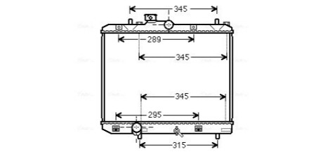 Радіатор, охолодження двигуна AVA COOLING SZ2111