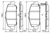 Колодки гальмівні (передні) Honda HR-V 15- BOSCH 0986494773 (фото 7)