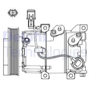 КОМПРЕССОР КОНДИЦИОНЕРА HYUNDAI Delphi CS20518