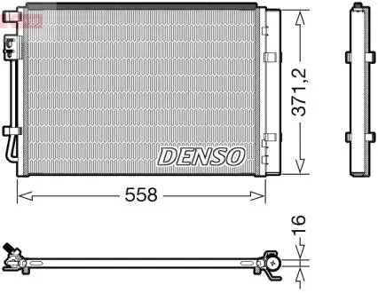 Ч?ODNICA КОНДИЦИОНЕР HYUNDAI DENSO DCN41015