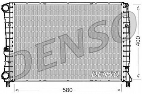 Радиатор, охлаждение двигателя DENSO DRM01002