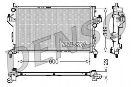 Радіатор, охолодження двигуна DENSO DRM20045 (фото 1)