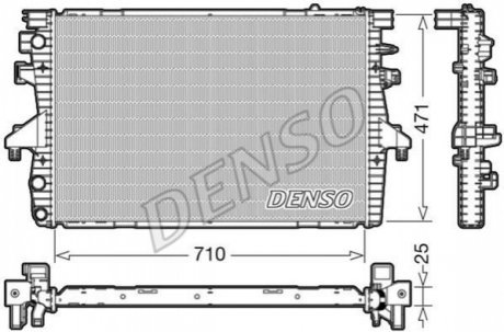 Радиатор, охлаждение двигателя DENSO DRM32039 (фото 1)