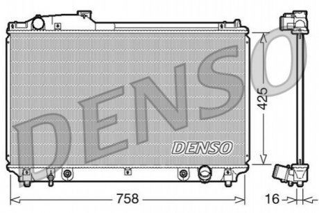 Радіатор, охолодження двигуна DENSO DRM51003 (фото 1)