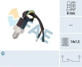 Вимикач, фара заднього хода FAE 41260