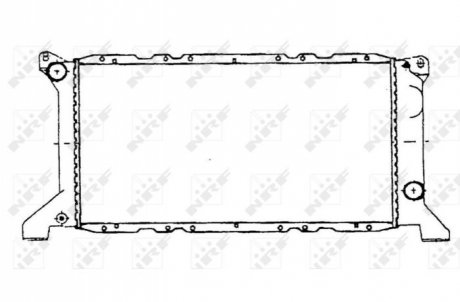 Радіатор, охолодження двигуна NRF 507373 (фото 1)