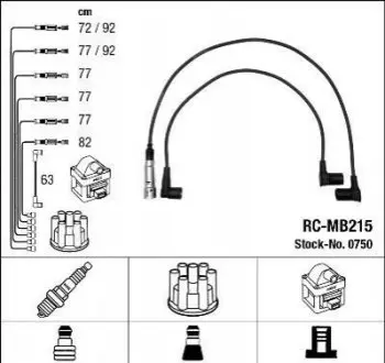 БЕСПРОВ.Выс.НАП.КОМПЛ. ДБ NGK RC-MB215
