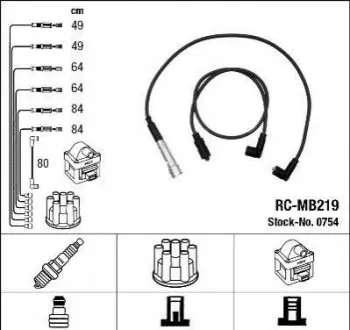БЕСПРОВ.Выс.НАП.КОМПЛ. ДБ NGK RC-MB219
