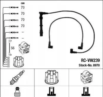 БЕСПРОВ.Выс.НАП.КОМПЛ. VW NGK RC-VW239