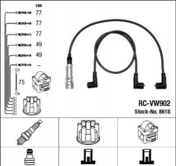 БЕСПРОВ.Выс.НАП.КОМПЛ. VW NGK RC-VW902