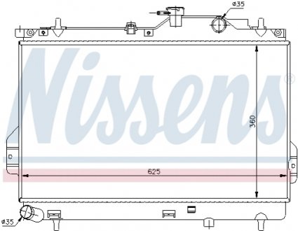Радиатор охлаждения NISSENS 67484 (фото 1)