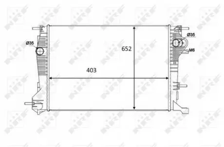 Радиатор охлаждения NRF 58488