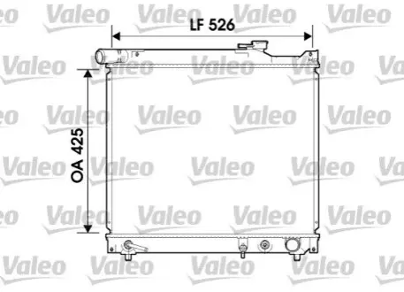 Радіатор, охолодження двигуна Valeo 734214