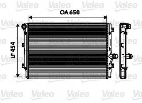 Радиатор, охлаждение двигателя Valeo 734333 (фото 1)