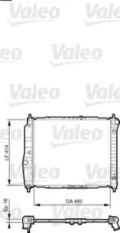 Радиатор, охлаждение двигателя Valeo 735157