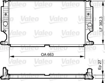 Радіатор, охолодження двигуна Valeo 735188