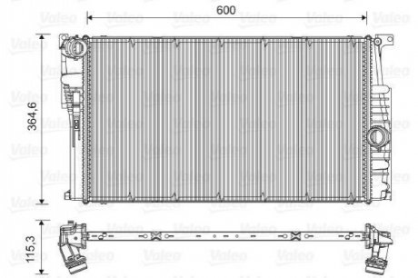 Радиатор, охлаждение двигателя Valeo 735451 (фото 1)