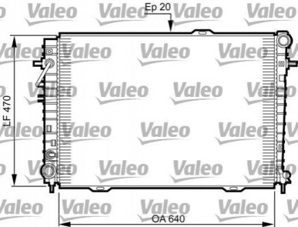 Радіатор, охолодження двигуна Valeo 735507