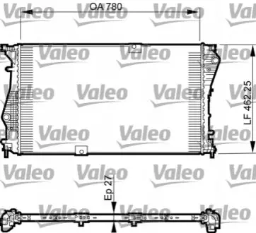 Радиатор, охлаждение двигателя Valeo 735599